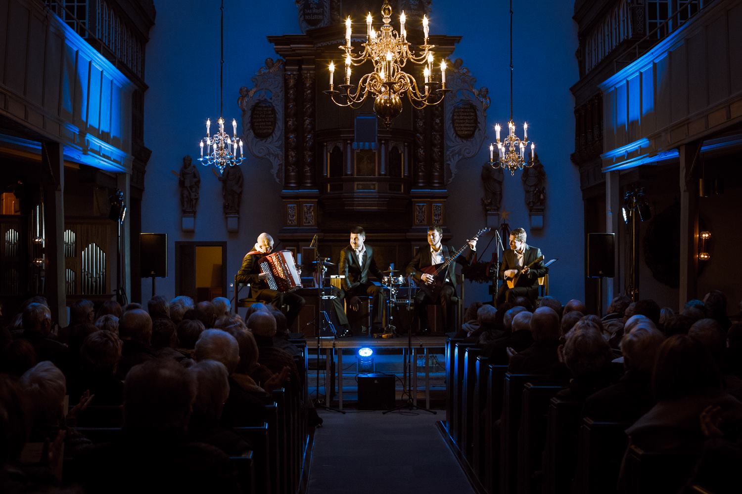 Bryats Band performing for a concert audience